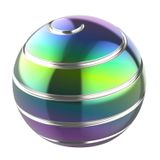 Brinquedo De Mesa Cinético Panshi Metal Spinning Top Com Bola Colorida