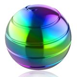 Brinquedo De Mesa Cinético Panshi Metal Spinning Top Ball Multicolorido