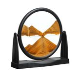 Vidro Redondo Moving Sand Art Mxyatcj Liquid Motion Round Glass Laranja