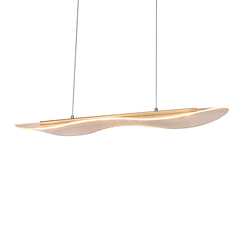 Lustre Pendente Nitrolux Acr-001d Dourado Led Bivolt Dourado 5919