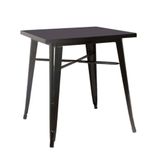 Mesa Bar Quadrada Tolix Iron Preto 80x80