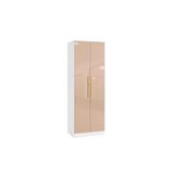 Guarda-roupa 2 Portas 2 Cabideiros Kappesberg Adapt Branco/macadâmia 80cm