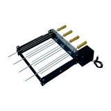 Kit Giratório Baixo para Churrasqueira com 5 Espetos Bivolt