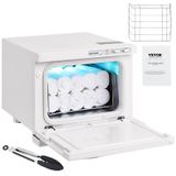 Aquecedor Hot Cabinet Vevor 8l Com Rack De Aço Inoxidável Branco