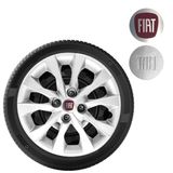 1x Calota Mobi Argo Palio Aro 14 Com Emblema 293cb