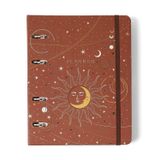 Agenda Planner Semanal 2025 Argolado Astral Notas A5 Eclipse Caramelo Cicero