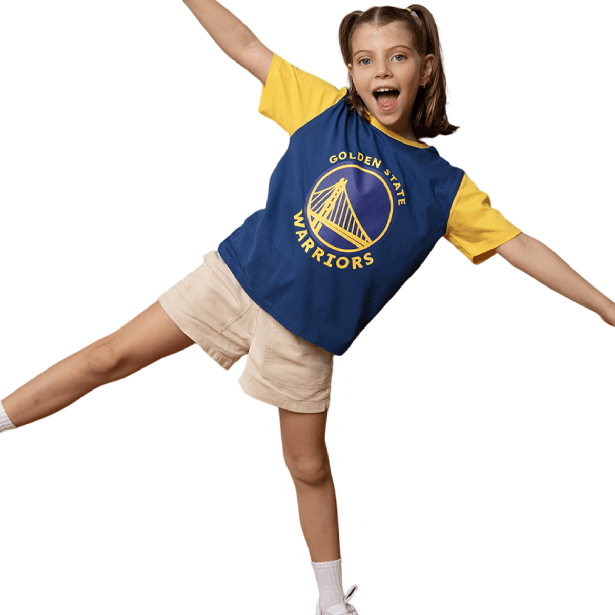 Camiseta Nba Juvenil Unissex Golden State Warriors Nomad