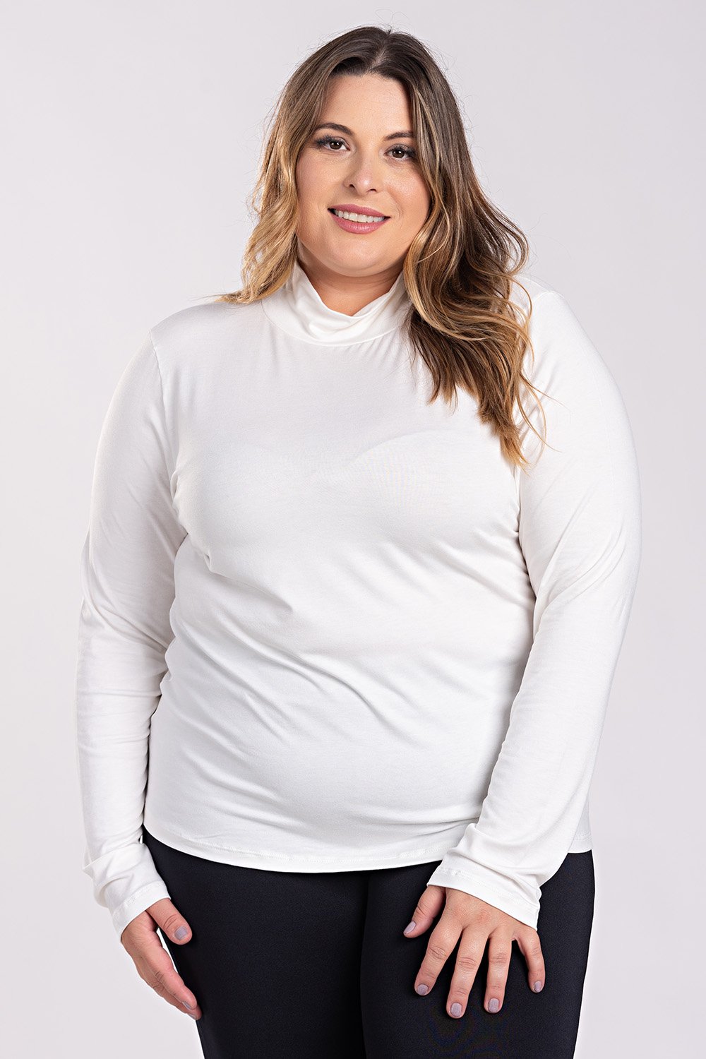 Blusa Feminina Plus Size Cacharel Visco Elastano - Serena