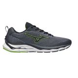 Tenis Mizuno Wave Dynasty 5 Masculino Cinza Escuro 043