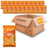 Kit Com 20und Snack De Milho S/ Gluten Sabor Pipoca Fhom 55g
