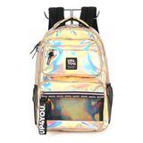 Mochila De Costas Porta Notebook Holográfica  Up4you