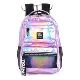 Mochila De Costas Porta Notebook Holográfica  Up4you