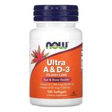 Ultra A &amp; D-3 25,000/1,000 (100 Softgels) - Now Foods