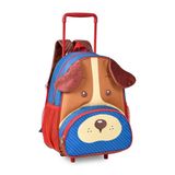 Mochila Rodinhas Cachorrinho Bolsa Carrinho Escolar Infantil