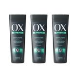 Shampoo Ox 200ml Men Anticaspa - Kit Com 3un