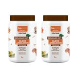Creme De Pentear Beleza Natural 1kg Explosao Oleo Afri - 2un