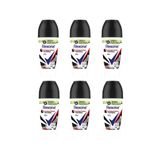 Desodorante Rexona 50ml Fem Antibacteriano Invisivel-kit 6un