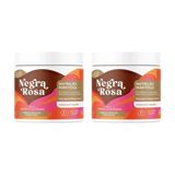 Mascara Capilar Negra Rosa 500g Nutriçao - Kit Com 2un
