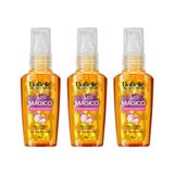Oleo Capilar Dabelle 45ml Rosa Mosqueta - Kit Com 3un