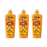 Creme Pentear Dabelle 550g Milagres Do Mel - Kit Com 3un