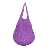 Bolsa De Praia Feminina Saco De Rede Macramê Verão Piscina Com Alça Roxo