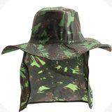 Kit 10 Chapéus Australianos Camuflados Pescador Pesca Sol Proteção Nuca Pescoço
