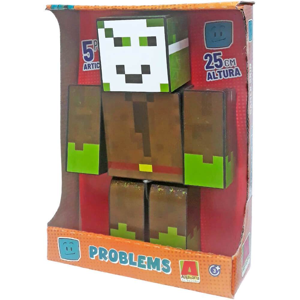 Boneco Gamer Skin Problems Stick 25cm Algazarra
