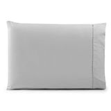 Fronha Avulsa 70cm X 50cm 1 Peça Paris 100% Algodão Percal 150 Fios Cor:cinza