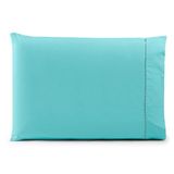 Fronha Avulsa 70cm X 50cm 1 Peça Paris 100% Algodão Percal 150 Fios Cor:verdetiffany
