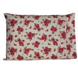 Fronha Avulsa 70cm X 50cm 1 Peça Esmeralda 100% Algodão Percal 150 Fios Cor:vermelho