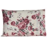 Fronha Avulsa 70cm X 50cm 1 Peça Esmeralda 100% Algodão Percal 150 Fios Cor:rosê