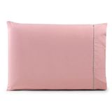 Fronha Avulsa 70cm X 50cm 1 Peça Paris 100% Algodão Percal 150 Fios Cor:rosê
