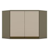 Armário Aéreo Connect Canto Obliquo 2 Portas 67 Cm Duna Cristal - Henn