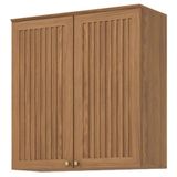 Armário Aéreo 2 Portas Ripado 80 Cm Requinte Nature - Henn