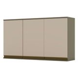 Armário Aéreo Évelin 3 Portas 120 Cm Duna Cristal - Henn