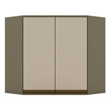Armário Aéreo Connect Canto Obliquo 2 Portas 83 Cm Duna Cristal - Henn