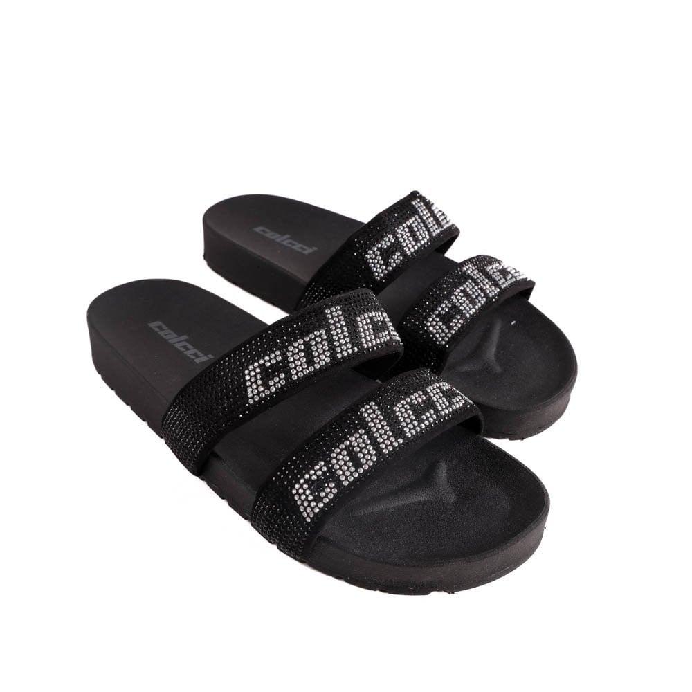 Chinelo Colcci Slide Josi Ref 158.01.01876 Preto 037