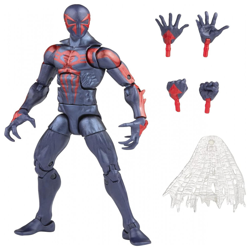 Hasbro Marvel Boneco Homem Aranha Com 2 Acessorios, Idade 4 Anos Ou Mais, Spider Man F0230, Azul