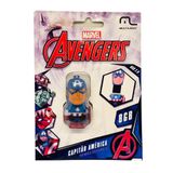 Pen Drive Avengers Marvel Capitão América 8gb - Multilaser