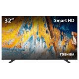 Tv 32 Polegadas Com Tela Qled Smart Hd Tb016m Toshiba Preto Bivolt