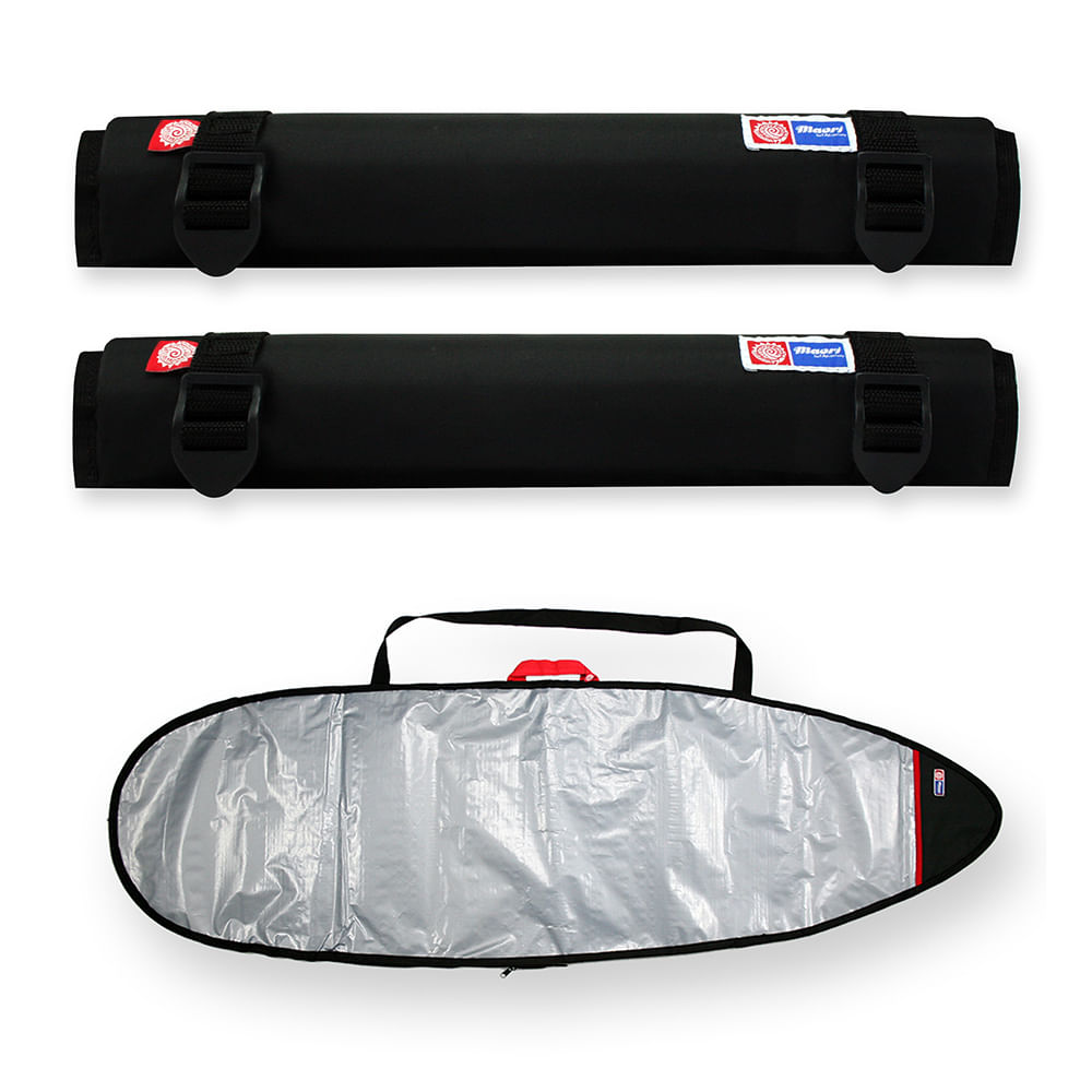 Capa Prancha Surf Refletiva 5&#39;8 A 5&#39;11 Com Tubo Espuma 40cm