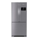 Geladeira Brastemp 554 Litros Frost Free Side Inverse 3 Portas Inox Bro85ak 220v