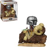 Funko Pop Star Wars 416 Mandalorian On Bantha W/ Child Baby Yoda