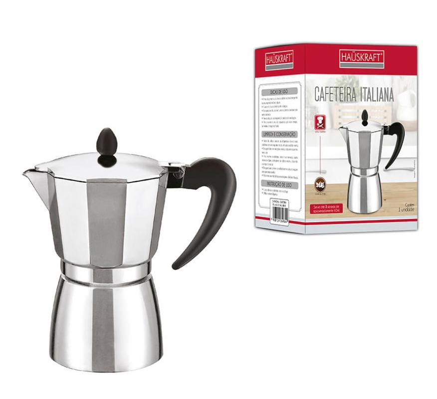 Cafeteira Italiana Hauskraft Alumínio - Caft-009al