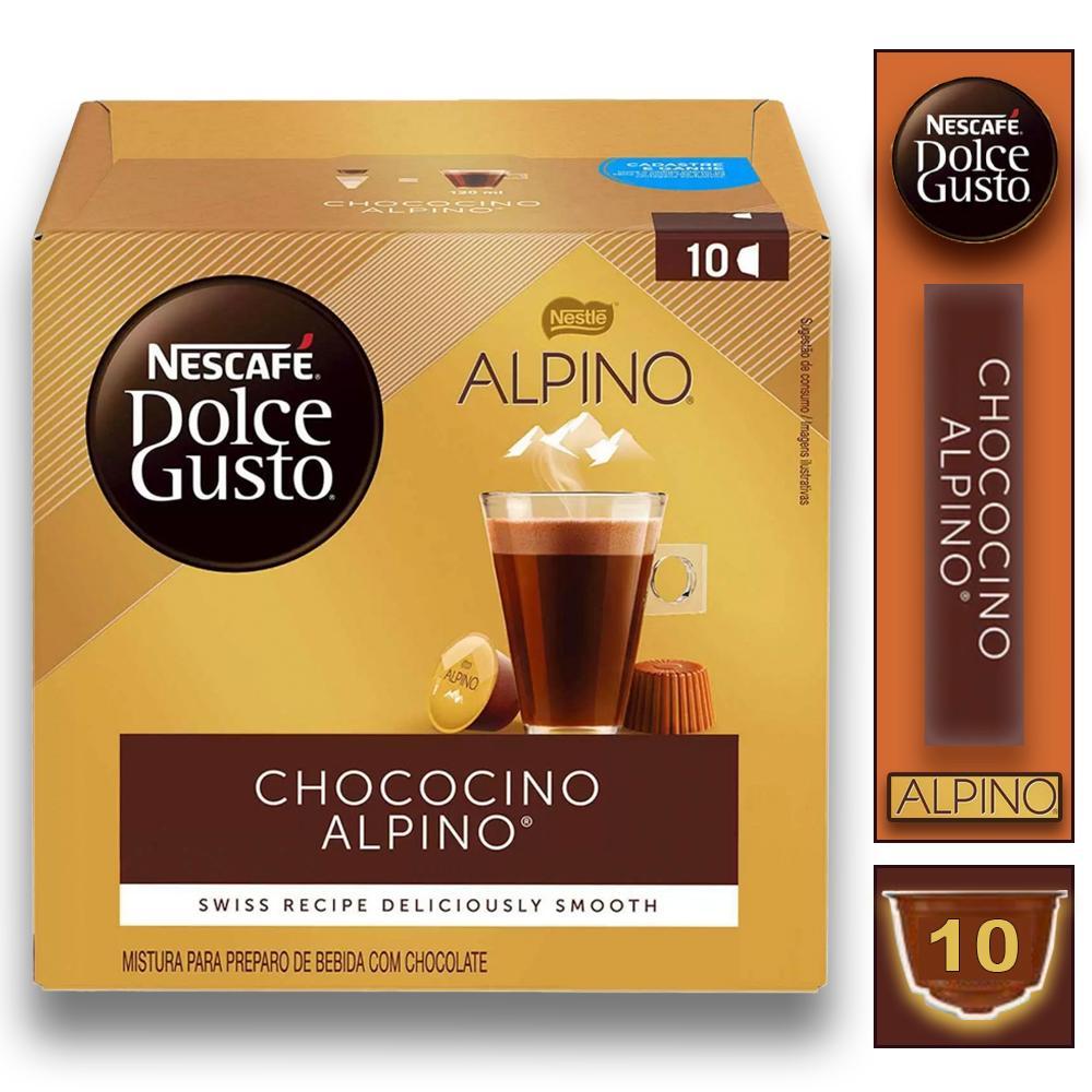 1 Cx Café Nescafé Chococino Alpino Dolce Gusto Bebida Lactea