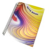 Caderno Agenda 3d Capa Dura 190 Folhas Espiral Volta Aulas