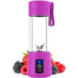 Mini Liquidificador Portátil Juicer Cup 6 Lâminas Usb - Roxo