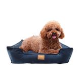Caminha Para Cachorro Cochilo Pet Veludo P 50cm X 40cm Azul