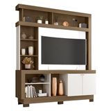 Estante Home Theater Mali Carvalho Oak Off White - Móveis Leão