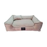 Caminha Veludo Para Cachorro Cochilo Pet M 60x50 Shitzu Bege